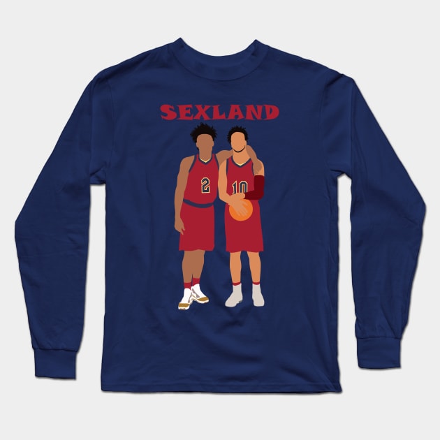 Collin Sexton Darius Garland "Sexland" Long Sleeve T-Shirt by xRatTrapTeesx